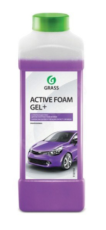 Автошампунь для б/к мойки 1 л GRASS "Active Foam Gel +" 113180 (12) GRASS
