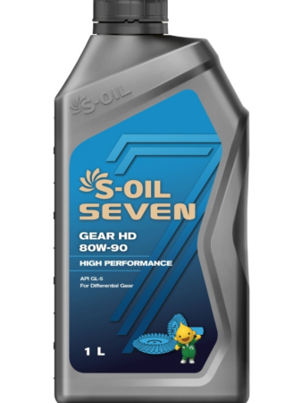S-OIL 7 GEAR HD GL-5 80w-90 1л (12)