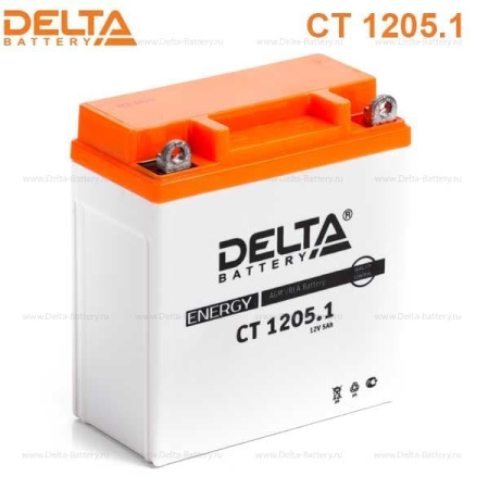 5 Аккумулятор (мото) DELTA 1205.1 СТ о.п.